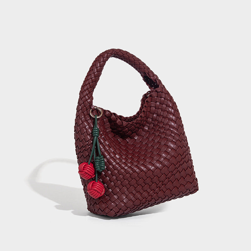 Beaira Cross border hot selling pure handmade woven bag women's fashionable and durable tote bag summer large capacity single shoulder crossbody bag