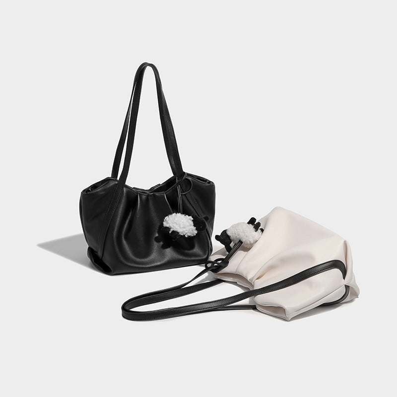 Beaira Ladies' new high-end bag with large capacity cloud folds niche design single shoulder tote bag