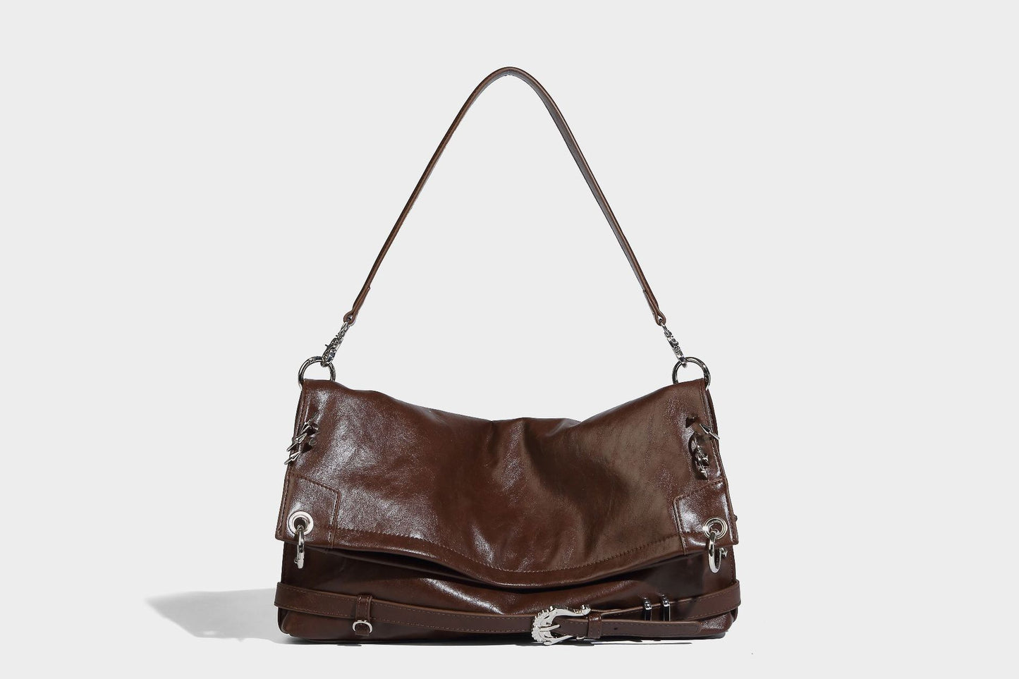 Beaira Millennium Hot Girl Fashion Versatile Trendy Underarm Bag Large Capacity Multi Circular Folding Design Single Shoulder Tote Bag