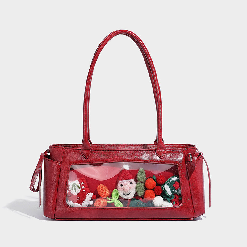 Beaira Butterfly knot niche design casual pain bag cute and versatile baguette bag single shoulder armpit bag large capacity handbag