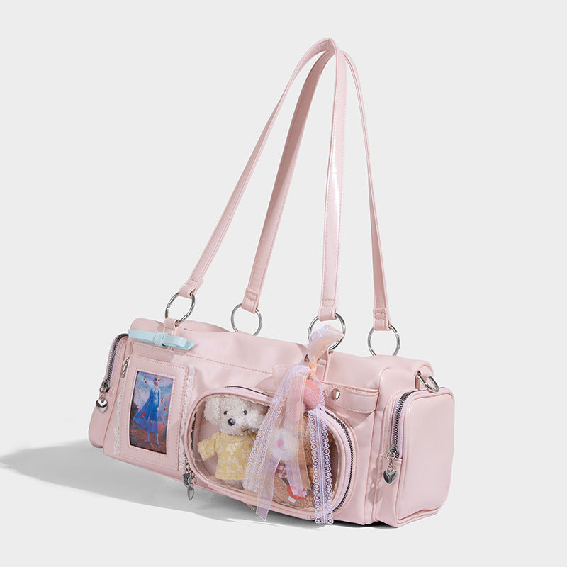 Beaira New design casual tote large capacity bag women's transparent commuting travel bag pain bag versatile single shoulder crossbody