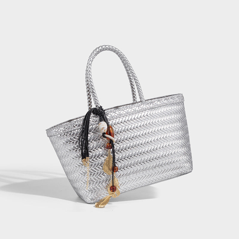 Beaira Advanced Handheld Woven Bag for Women's New Trendy Fashion Versatile Work Commuter Single Shoulder Crossbody Bag