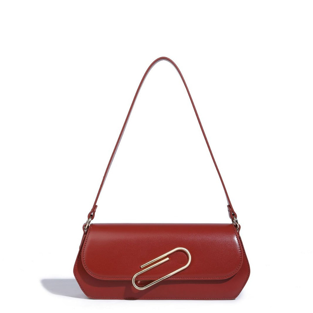 Beaira Paper clip armpit bag women's new versatile retro niche design French stick high-end commuting shoulder bag