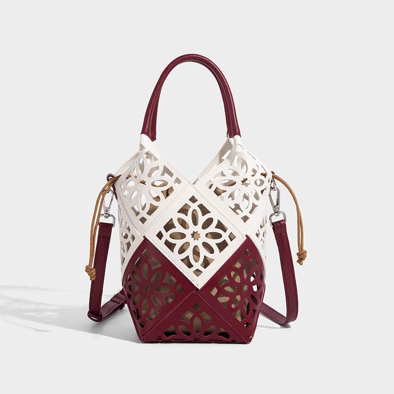 Beaira Cross border luxury handbag handmade hollowed out shoulder bag new niche drawstring versatile fashion crossbody bag
