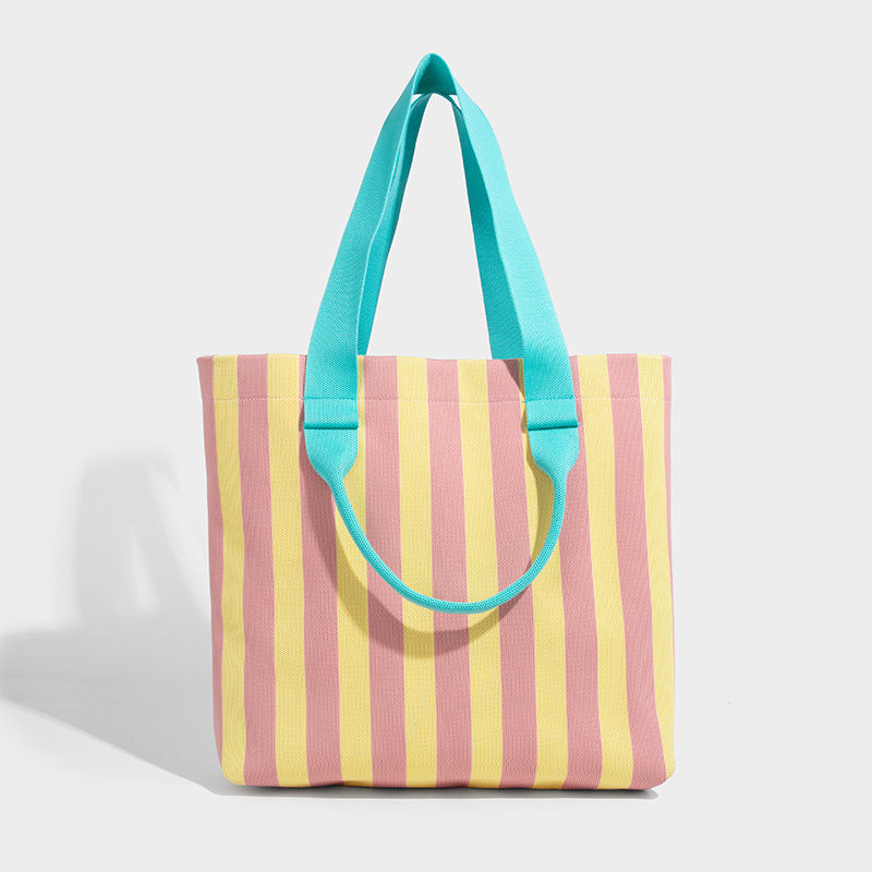Beaira New Fashion Women's Tote Bag Trendy Handbag Shoulder Bag Flyknit Bag Shoulder Bag Large Capacity Bag