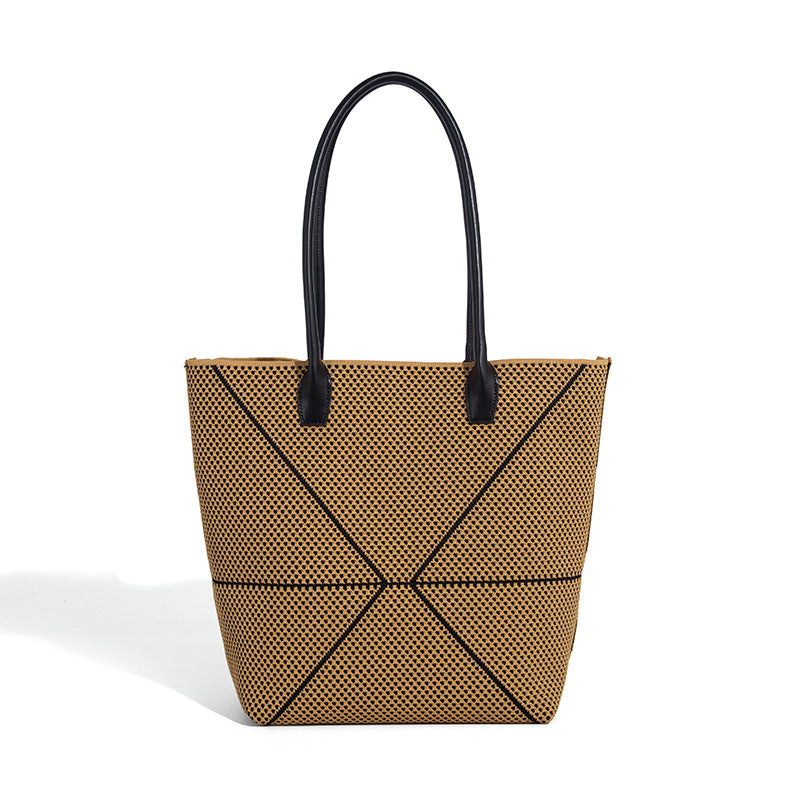 Beaira Korean niche handbag women's new fashionable and versatile diamond shoulder bag large capacity casual commuting tote bag