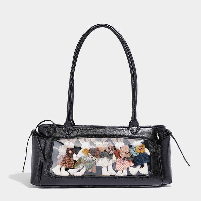 Beaira Butterfly knot niche design casual pain bag cute and versatile baguette bag single shoulder armpit bag large capacity handbag