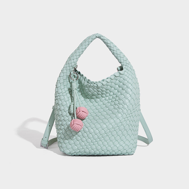 Beaira Cross border hot selling pure handmade woven bag women's fashionable and durable tote bag summer large capacity single shoulder crossbody bag