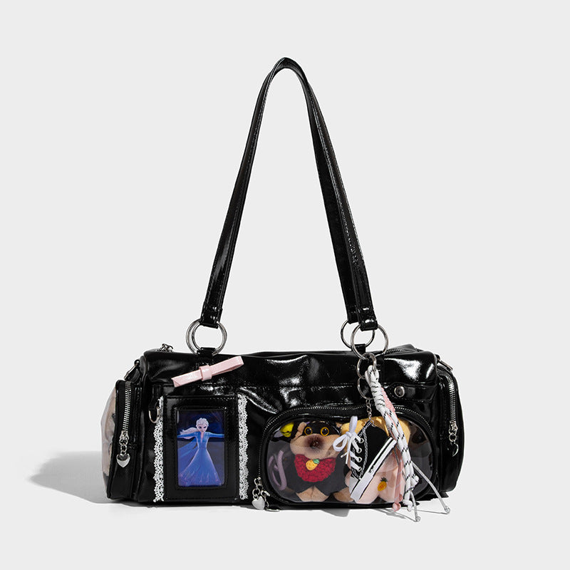 Beaira New design casual tote large capacity bag women's transparent commuting travel bag pain bag versatile single shoulder crossbody