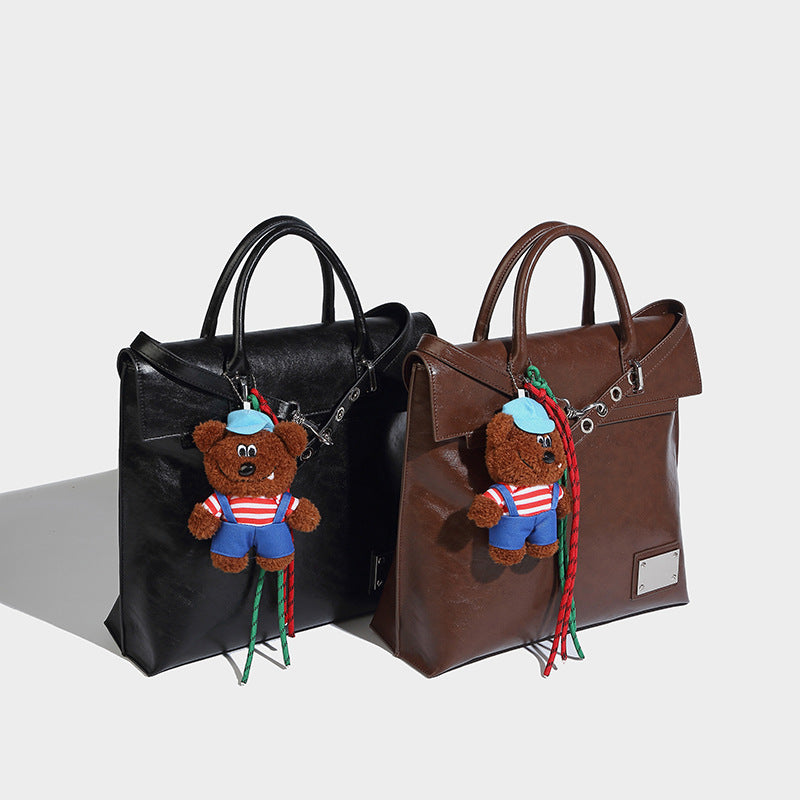Beaira High Beauty Autumn New Large Capacity Retro Backpack for Class Commuting Fashion Versatile Handheld Tote Bag