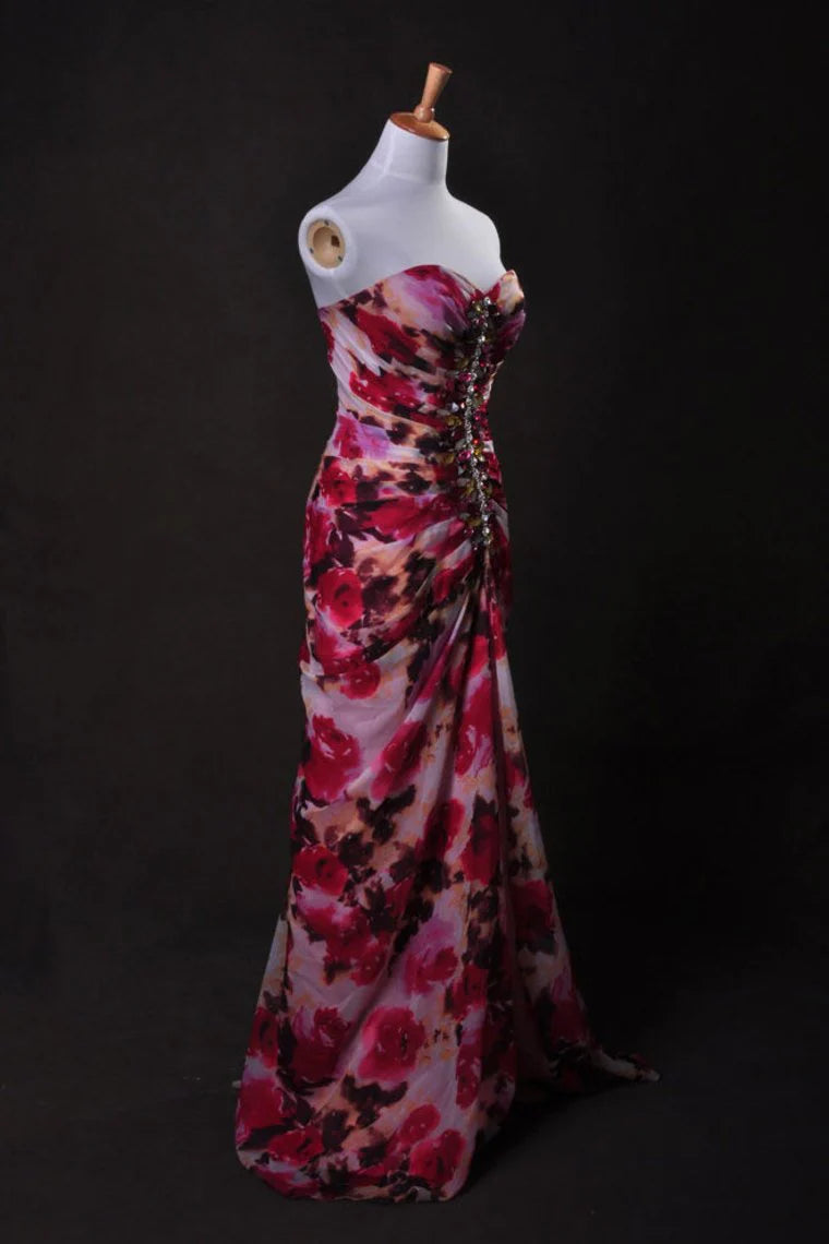 Party Dresses Spring Colors Sweetheart Sweep/Brush Train Chiffon