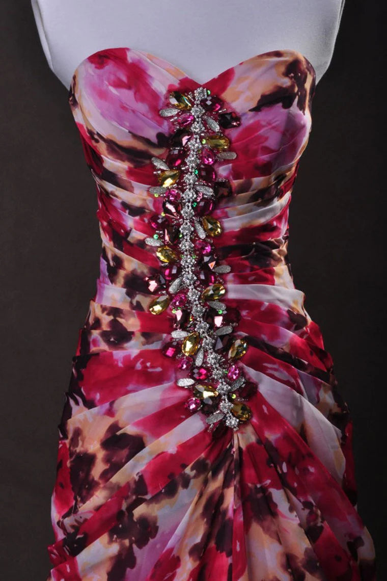 Party Dresses Spring Colors Sweetheart Sweep/Brush Train Chiffon