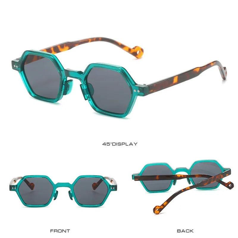 Beaira Retro Style Polarized Sunglasses Uv400 Male Green Brown Polygon Ladies Sun Glasses For Men Hexagon Summer New Eyewear