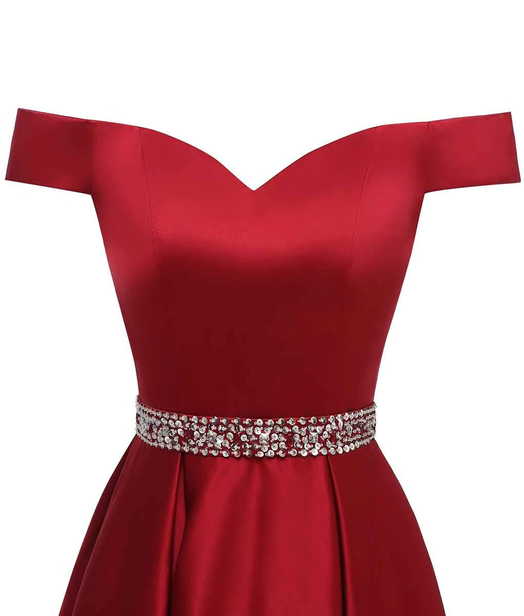 Royal Blue Short Beaded Cocktail Dresses Off The Shoulder Backless Homecoming Dress