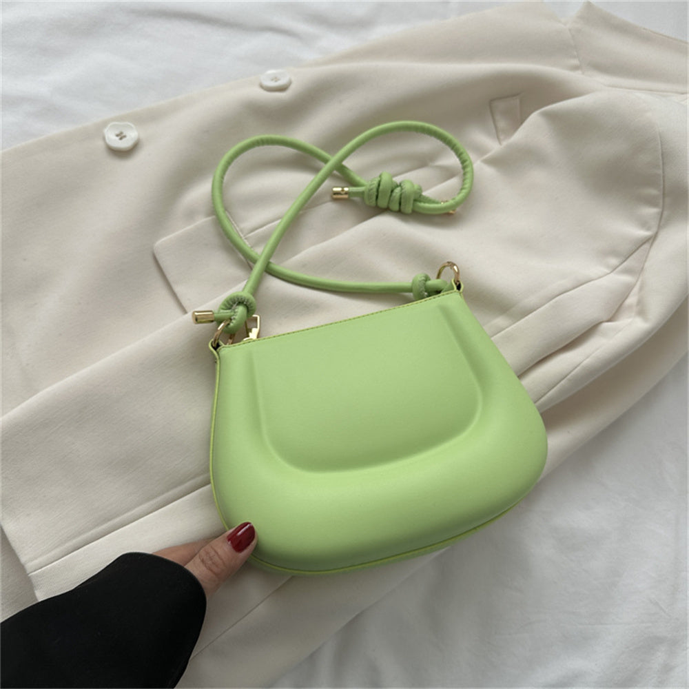 Beaira Soft Pu Ladies Leather Crossbody Bag Women Purple Underarm Bag Retro Solid Color Handbag Fashion Design Girl Small Shoulder Bags