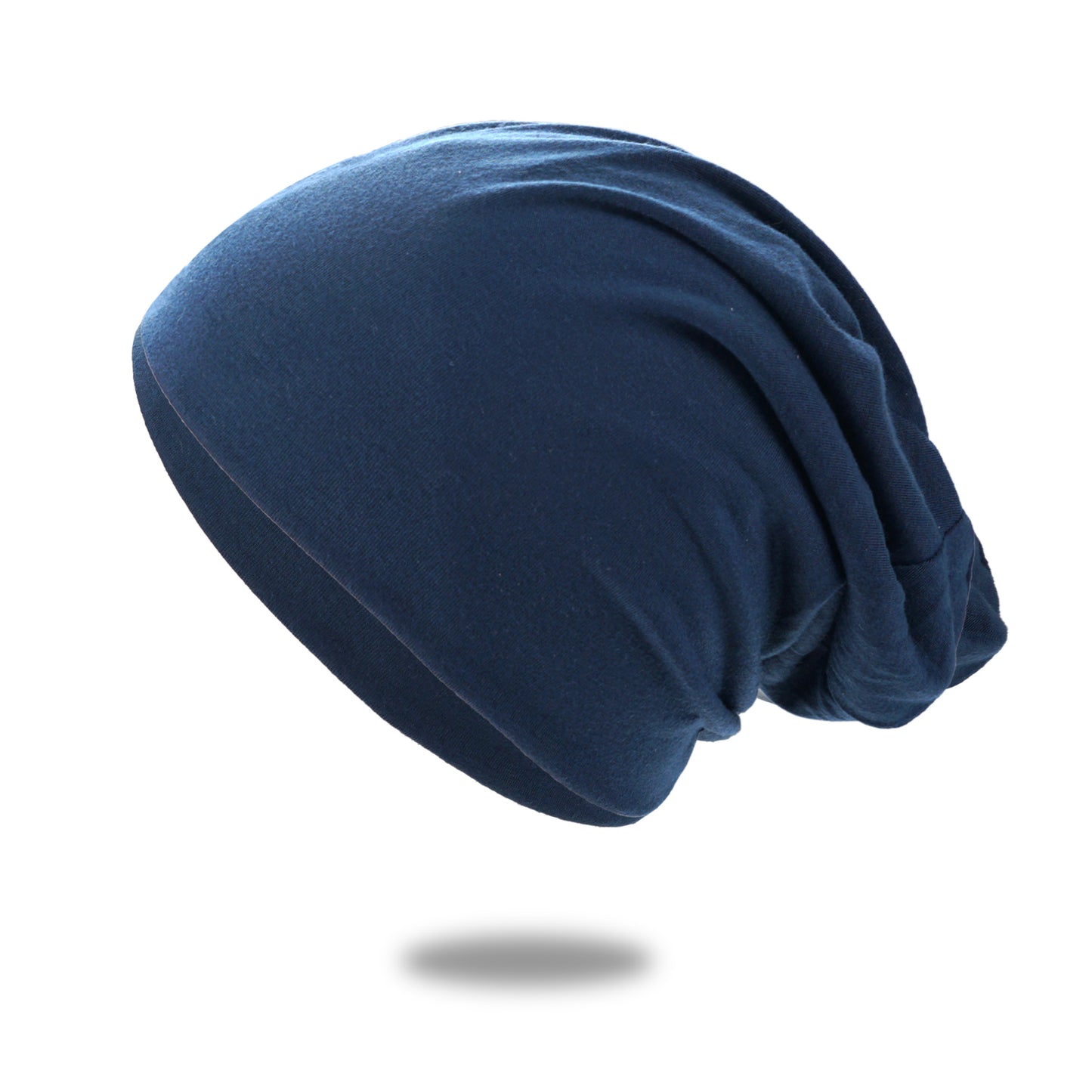 Beaira 1Pack Solid Color Unisex Men Women Slouchy Beanie Hip-Hop Soft Cotton Cap Lightweight Running Beanie Adult Dwarf Hat