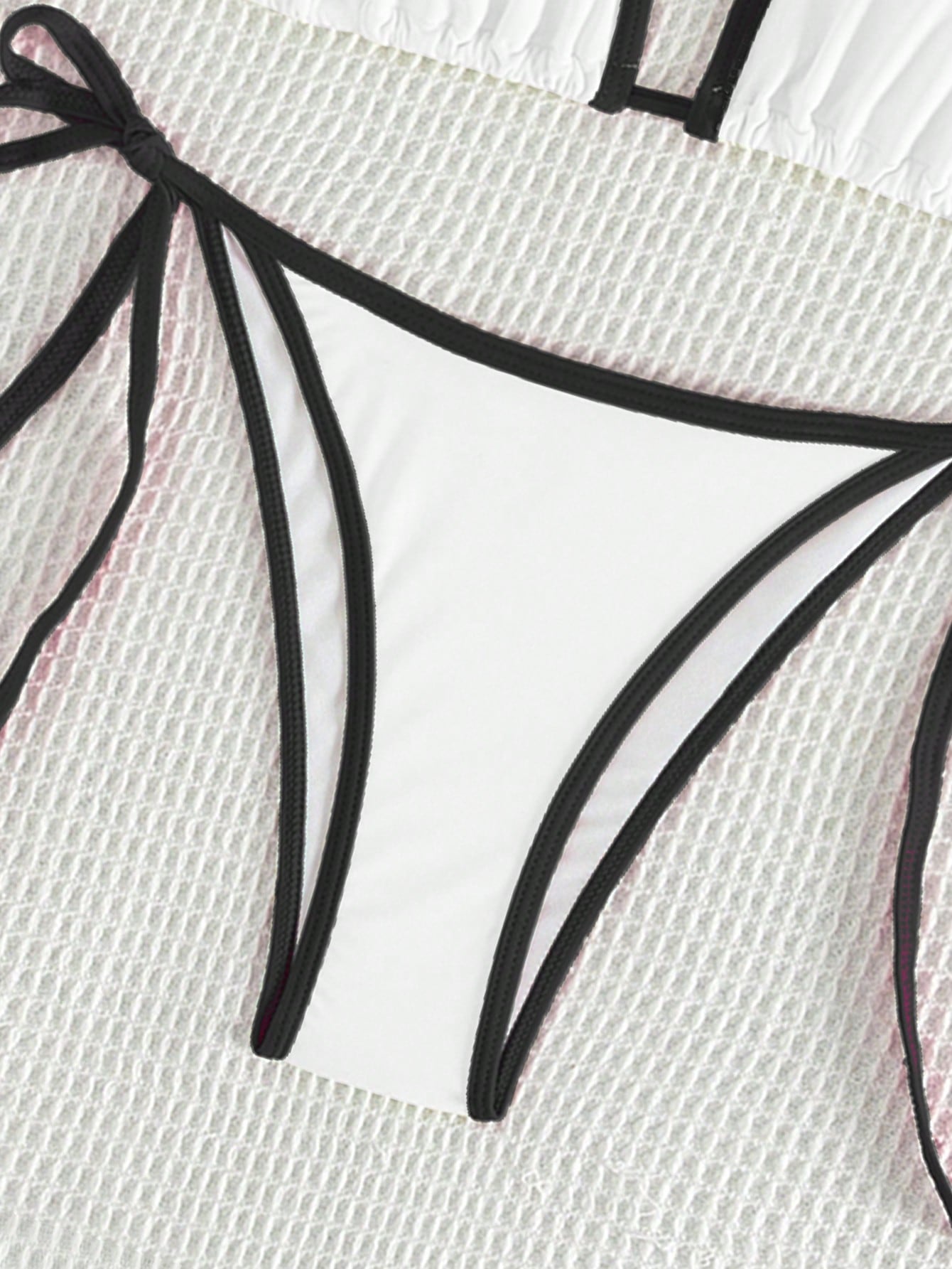 Beaira Summer white camisole bikini swimsuit set for swimming and beach photo shoot for women