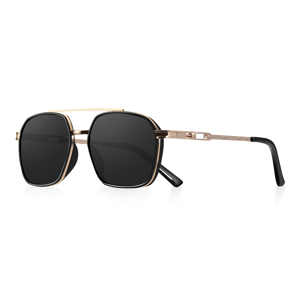 Beaira Polygon Polarized Sunglasses Men Outdoor Fishing Pilot Sun Glasses Male Vintage Retro Punk Shades Female UV Protection