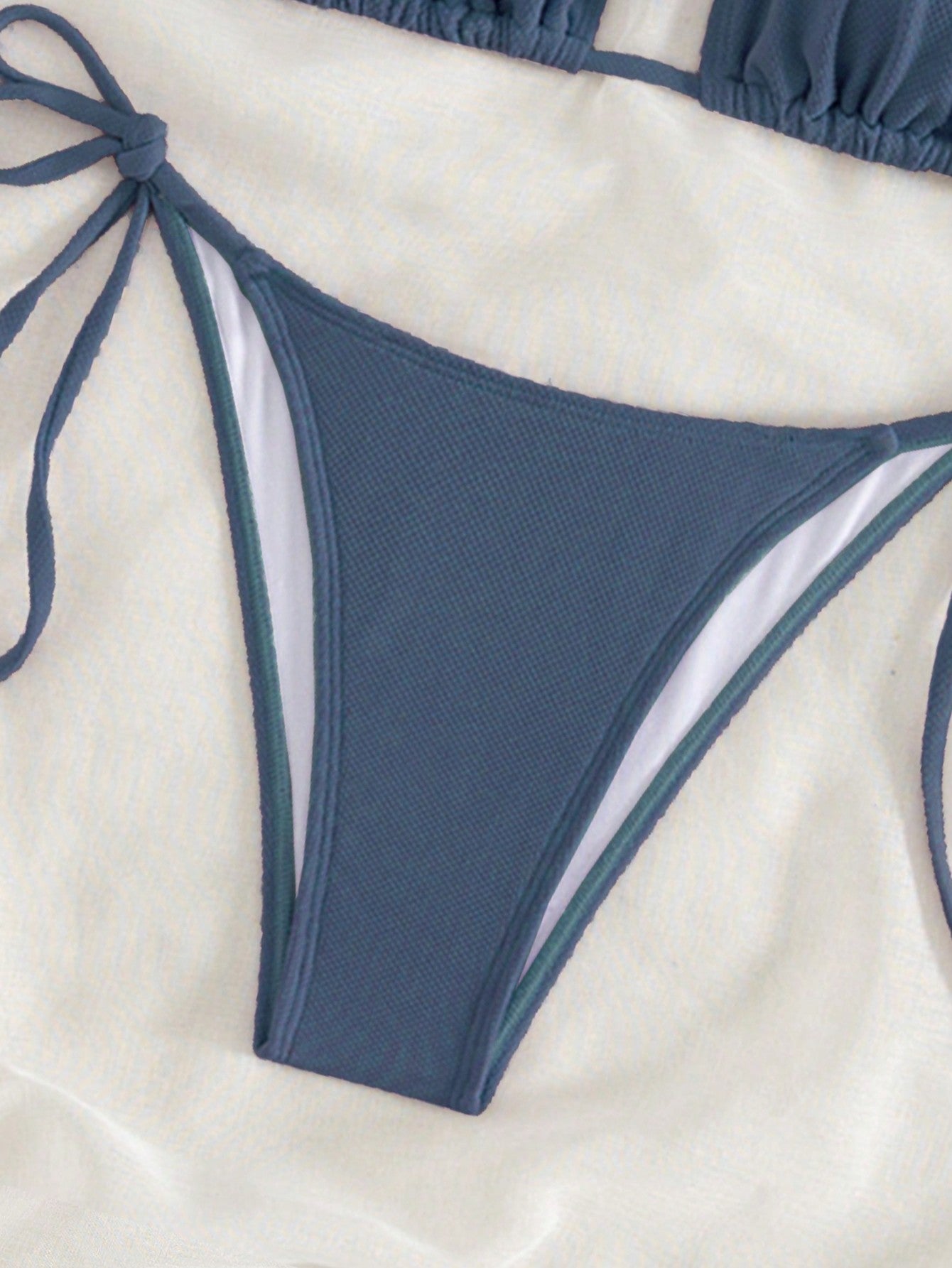 Beaira Summer white mi-grid bikini set sexy mature spring seaside photo shoot suitable for women
