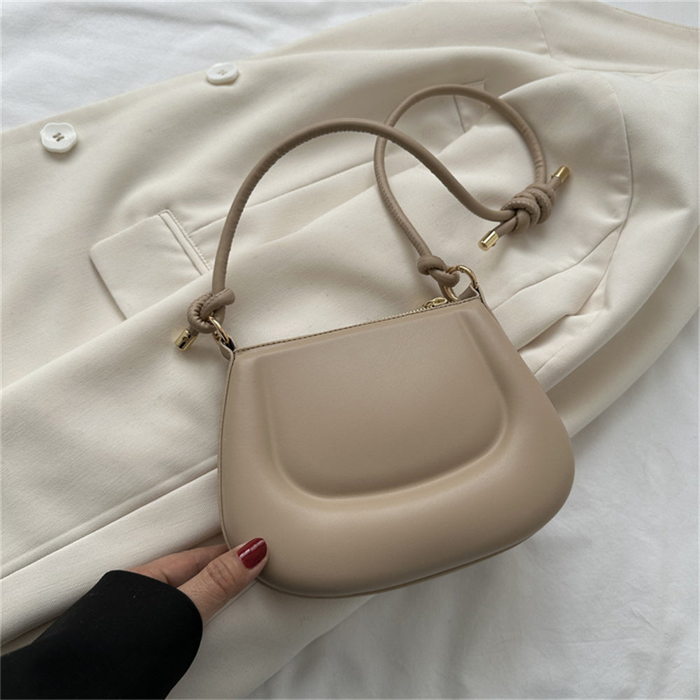 Beaira Soft Pu Ladies Leather Crossbody Bag Women Purple Underarm Bag Retro Solid Color Handbag Fashion Design Girl Small Shoulder Bags