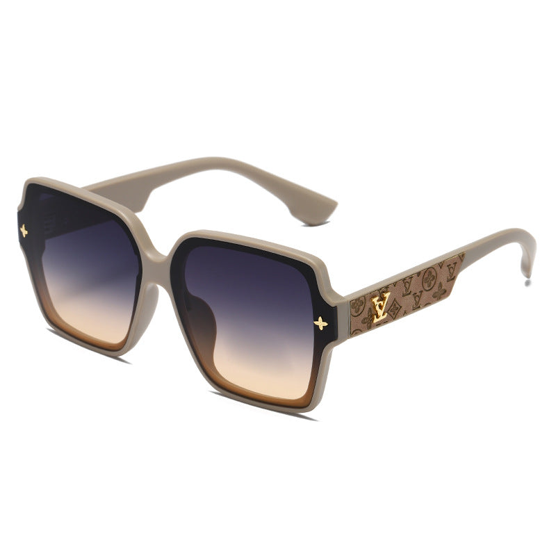 Beaira New fashion square frame sunglasses for women luxury sunglasses UV protection large frame all-match glasses