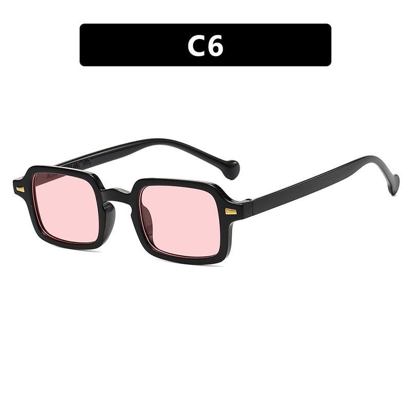 Beaira Simple Square Sunglasses Men and Women Retro Glasses Summer Sunshade Beach Fashion Glasses