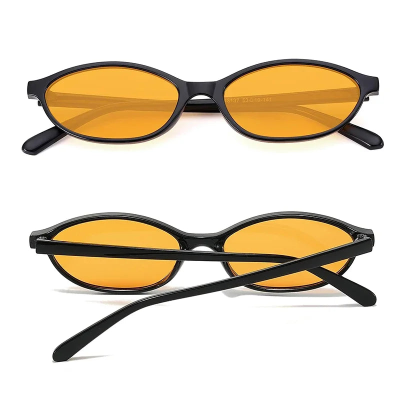 Beaira Sexy Small Oval Women's Sunglasses New Fashion Black Brown Sun Glasses Ladies Shades Trends Summer Unique Eyewear Men