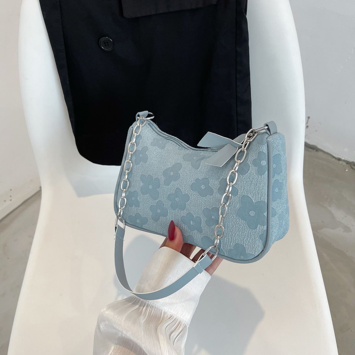 Beaira Fashion Felt Shoulder Bags For Women Small Casual Underarm Bag Female Handbag