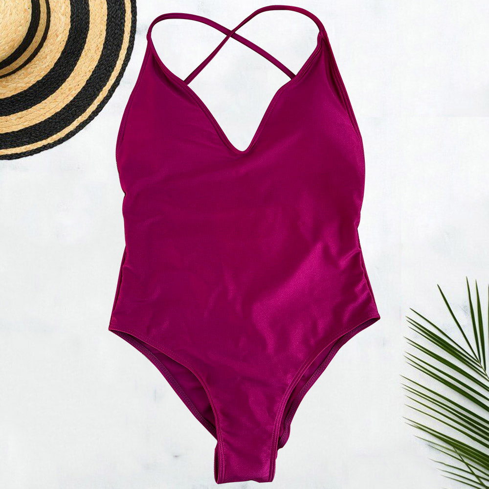 Beaira Solid One Piece Swimsuit Women Swimwear 2025 New Bikini Sexy Bodysuit Plus Size Bathing Suit Swimming Suit maillot de bain femme