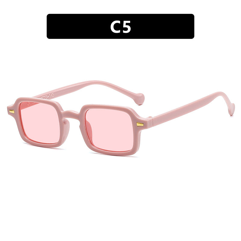 Beaira Simple Square Sunglasses Men and Women Retro Glasses Summer Sunshade Beach Fashion Glasses