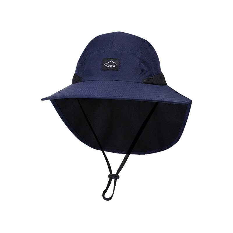 Beaira Summer Water-resistant Men's Fisherman Hats with Shawl Outdoor Hiking Fishing Breathable Wide Brim Bucket Hat Sun UV Protection
