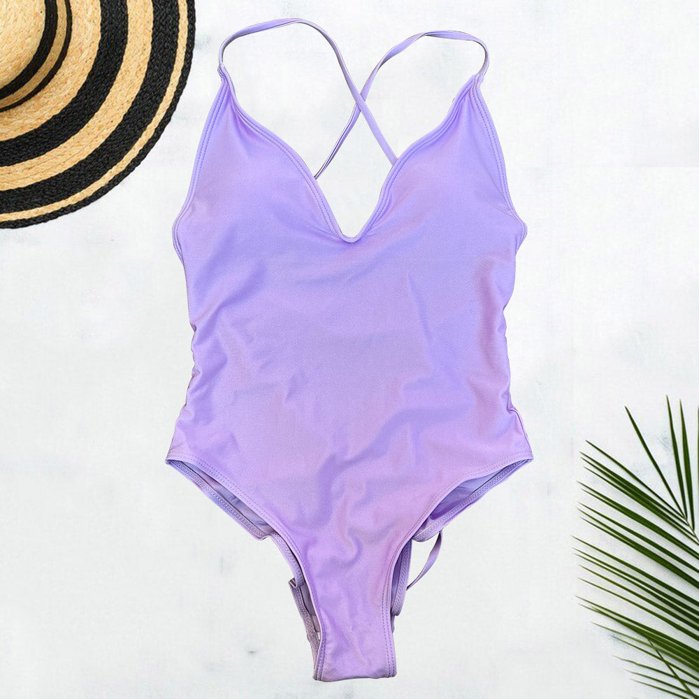 Beaira Solid One Piece Swimsuit Women Swimwear 2025 New Bikini Sexy Bodysuit Plus Size Bathing Suit Swimming Suit maillot de bain femme