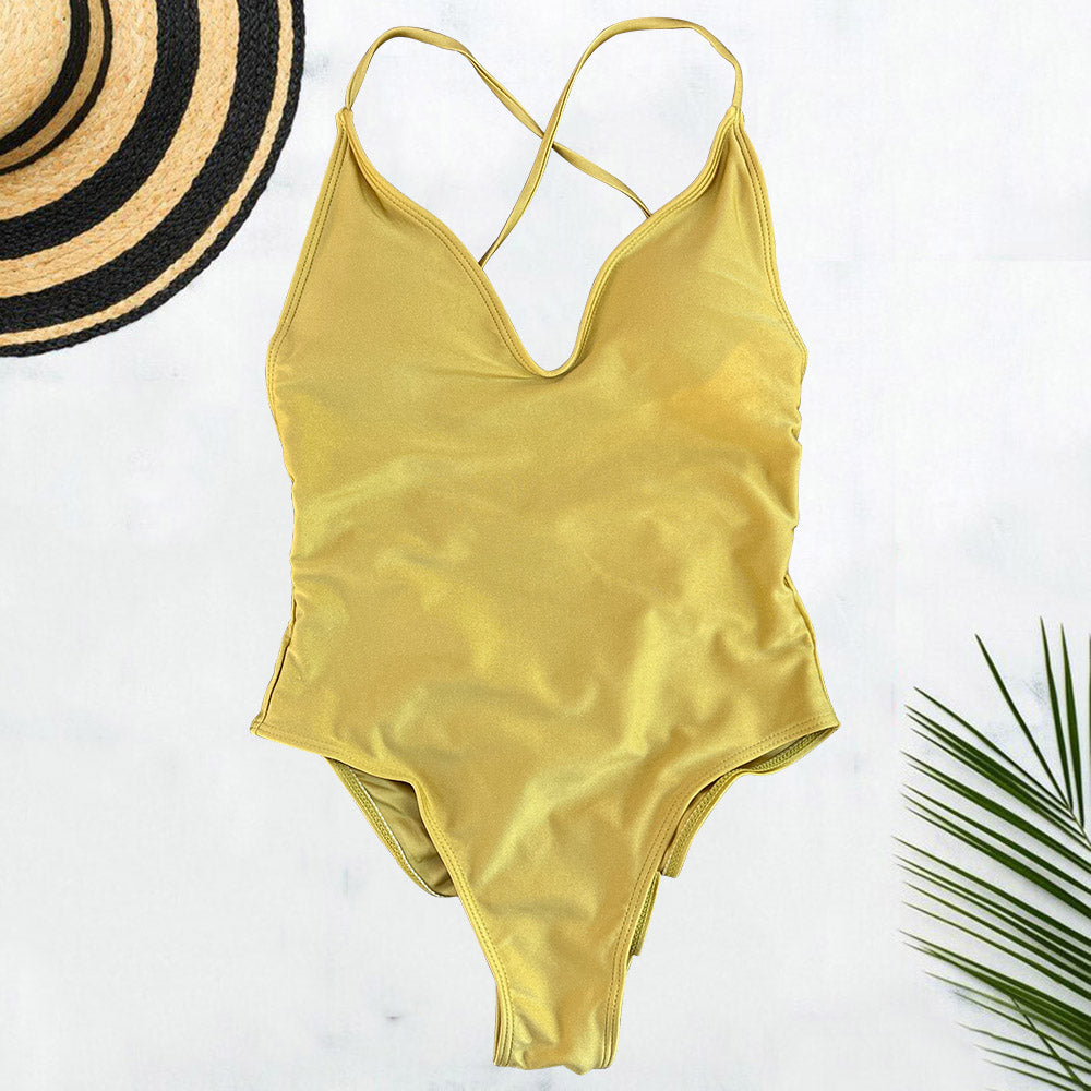 Beaira Solid One Piece Swimsuit Women Swimwear 2025 New Bikini Sexy Bodysuit Plus Size Bathing Suit Swimming Suit maillot de bain femme