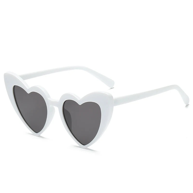 Beaira Heart Shaped Sunglasses Women Cat Eye Female Sun Glasses Brand Retro Love Black White Eyewear Men Shade UV400 Eyewear