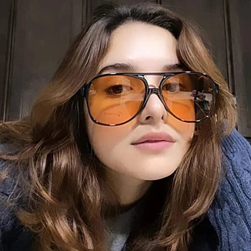 Beaira Classic Retro Vintage Aviation Pilot Sunglasses Women Men Big Large Oversized Frame Luxury Designer Shades 70s Sun Glasses
