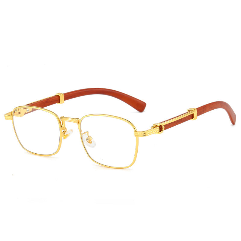 Beaira New Square Retro Sunglasses Man Wooden Metal Frame Women Sun Glasses Business Outdoor Eyewear Gift Summer Style