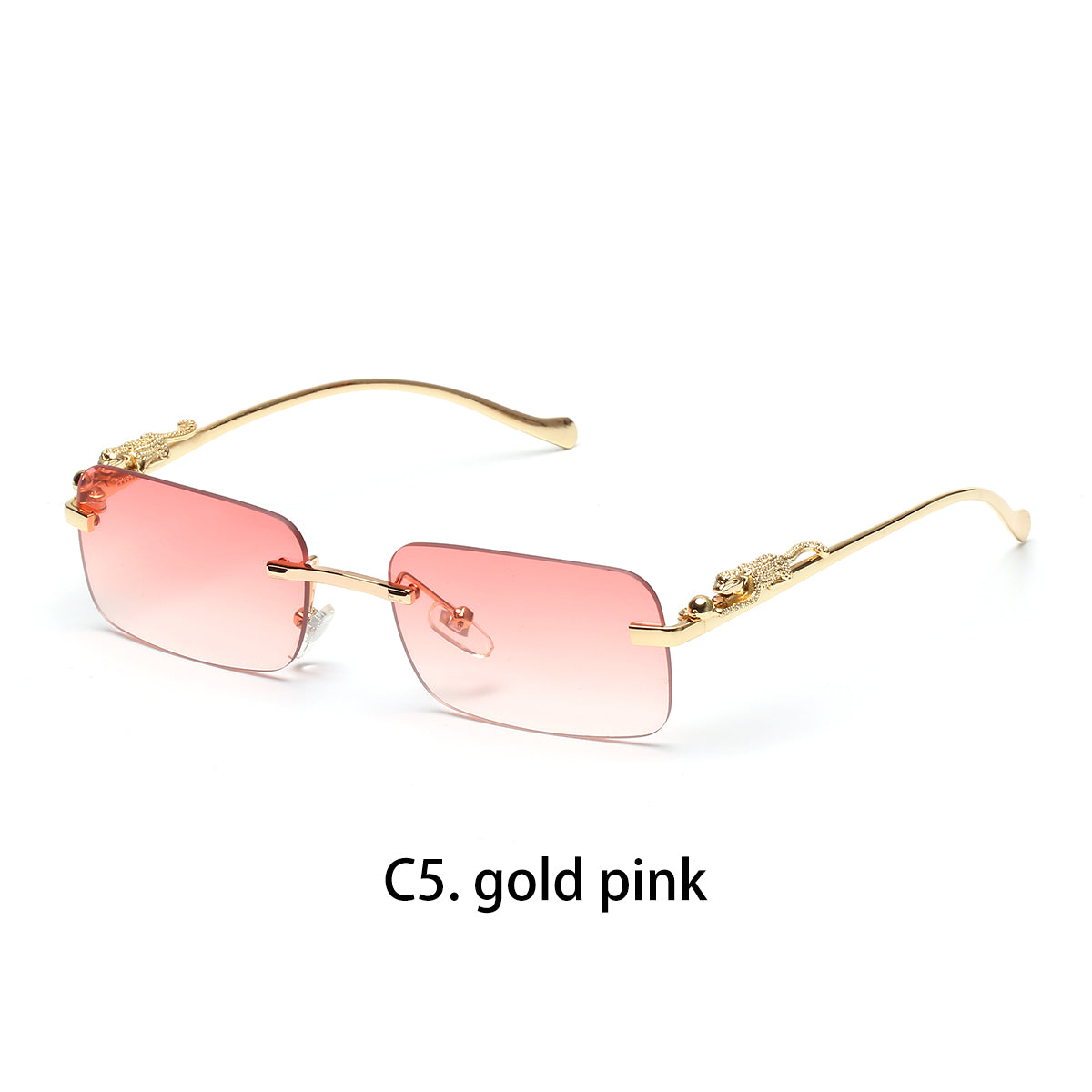 Beaira Ruiao rimless sunglasses UV400 fashion square metal glasses for men women designer man's brand sun glasses shades for outdoor