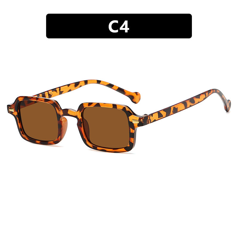 Beaira Simple Square Sunglasses Men and Women Retro Glasses Summer Sunshade Beach Fashion Glasses