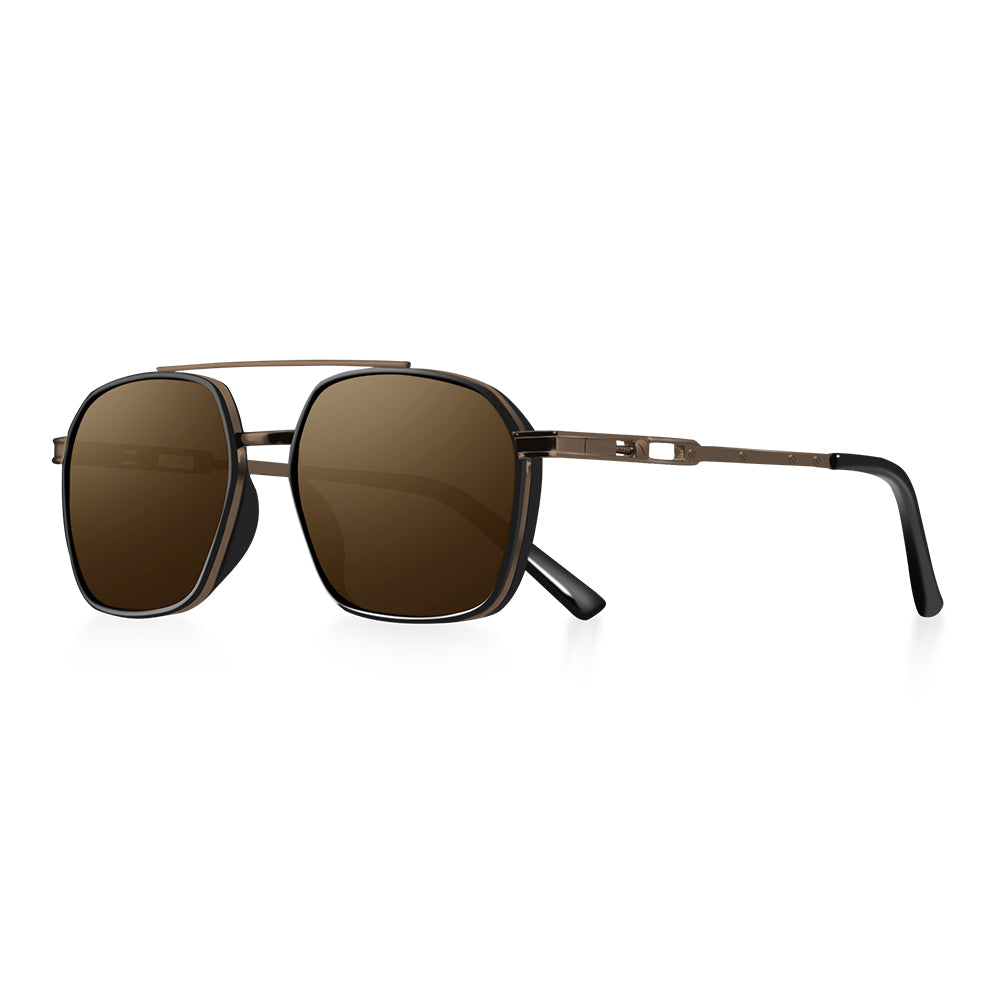 Beaira Polygon Polarized Sunglasses Men Outdoor Fishing Pilot Sun Glasses Male Vintage Retro Punk Shades Female UV Protection