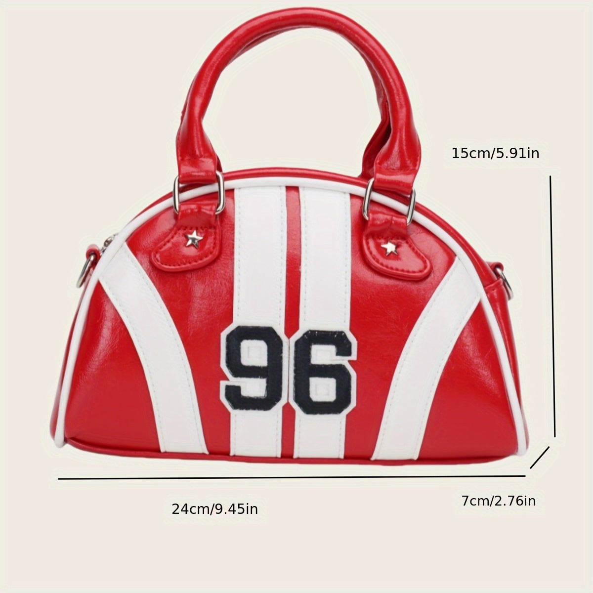 Beaira Sports style women's shoulder messenger bag contrast color campus style design sports bag bowling bag handbag