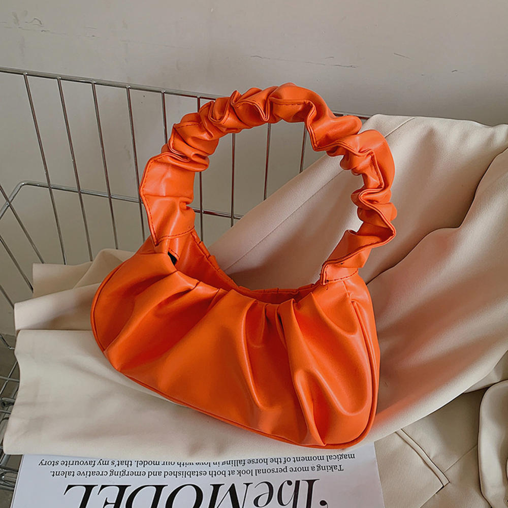 Beaira Fashion Pleated Handlebags For Women Pu Cloud Bags Leisure Armpit Bag Shopping Shoulder Bags Dumpling Handbag Female