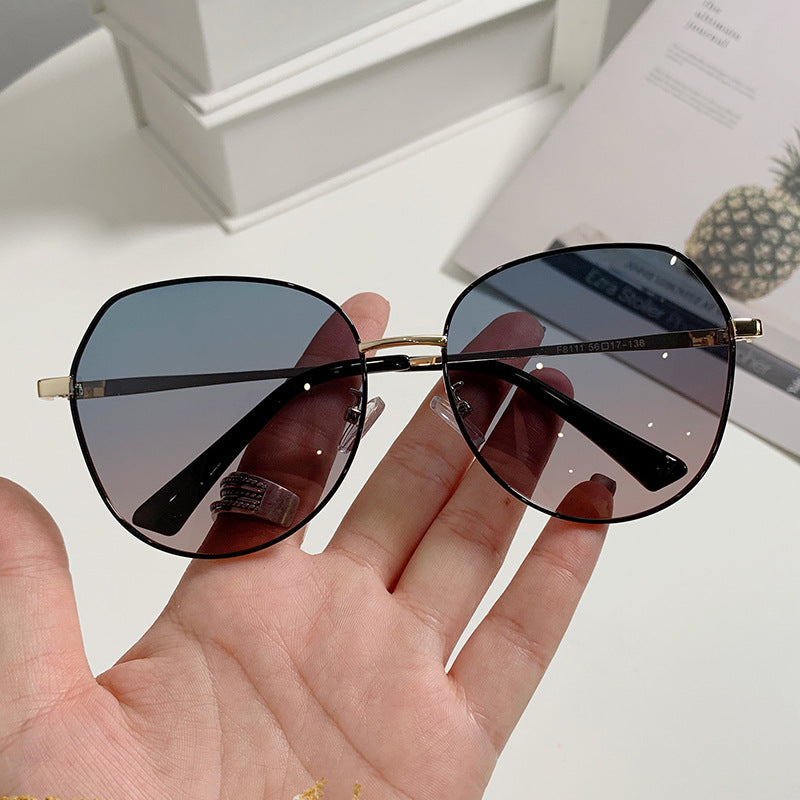 Beaira Hot Selling Metallic Sunshade Glasses Women's Advanced Sense Polarizing Sunglasses UV Protection Sun Summer Sports