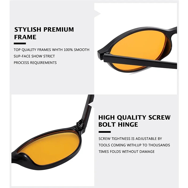 Beaira Sexy Small Oval Women's Sunglasses New Fashion Black Brown Sun Glasses Ladies Shades Trends Summer Unique Eyewear Men