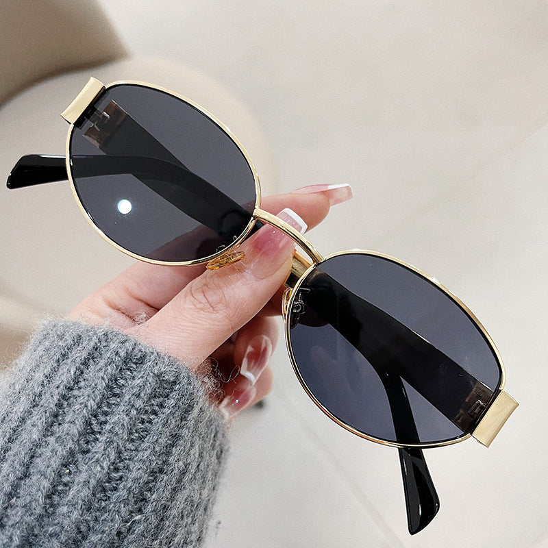 Beaira Fashion Oval Sunglasses Women Retro Trend Outdoor Metal Sun Glasses High Quality Classic Men Luxury Brand Eyewear UV400 Goggles