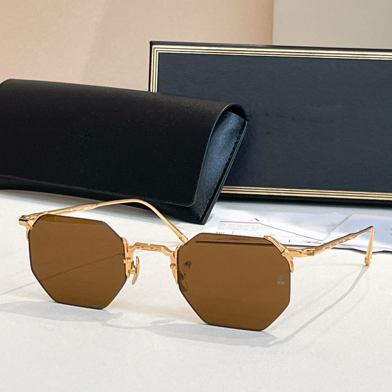 Beaira Rimless Irregular Square Sunglasses Men Luxury Design Handmade Brand Trendy Designer Women High Quality UV400 with Case