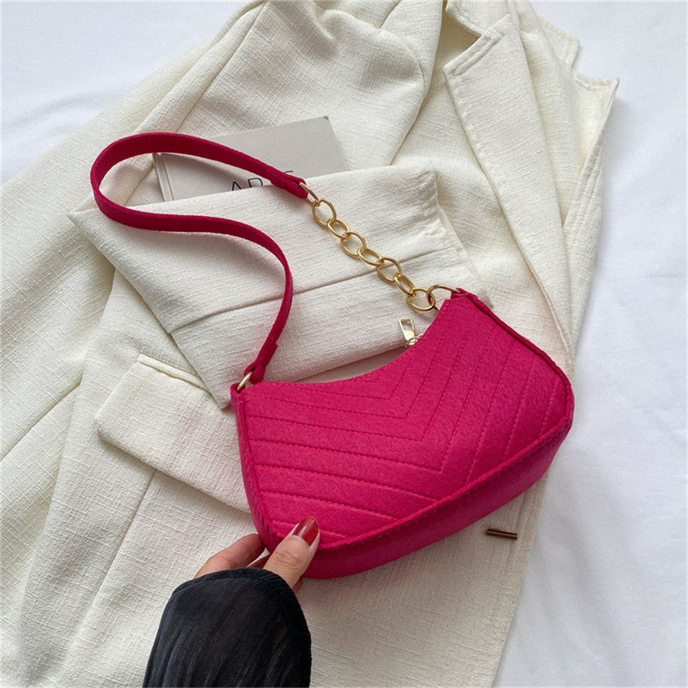 Beaira Soft Pu Ladies Leather Crossbody Bag Women Purple Underarm Bag Retro Solid Color Handbag Fashion Design Girl Small Shoulder Bags