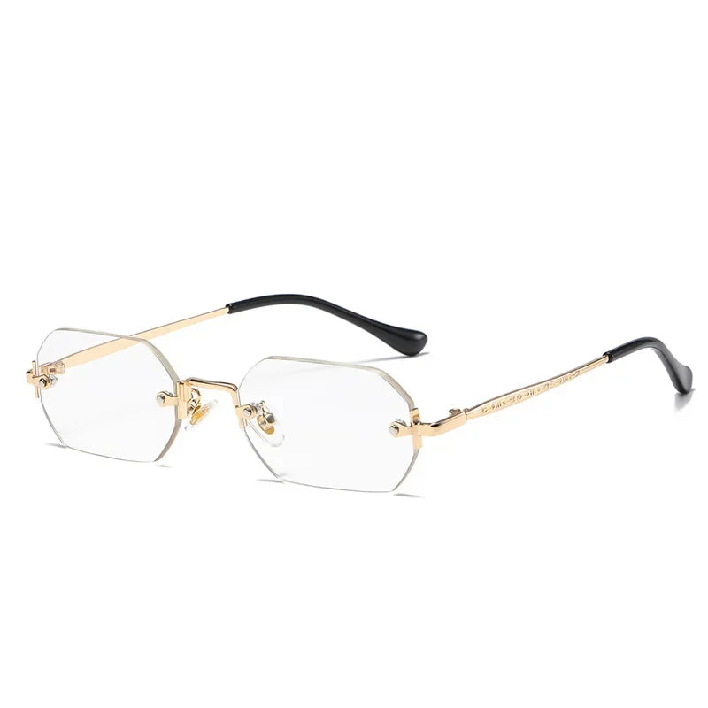Beaira Vintage Rimless Polygon Sunglasses Women Men Luxury Brand Designer Popular Travel Small Frame Sun Glasses Ladies