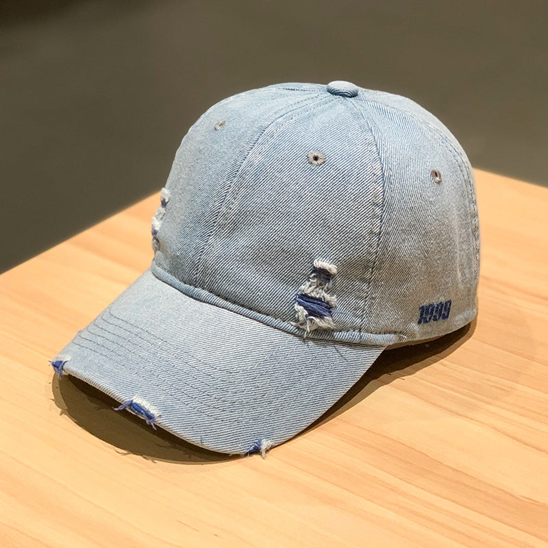 Beaira New Fashion Adult Washed Denim Baseball Caps Men Women Casual Solid Snapback Sport Cap Ripped Distressed Hip Hop Fishing Hats