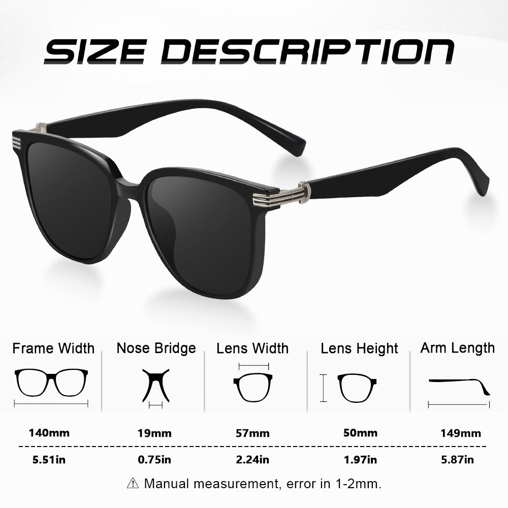 Beaira Square Polarized Sunglasses for Women Outdoor Travel Beach Sun Glasses Female Anti-UV Luxury Designe Shades Ladies