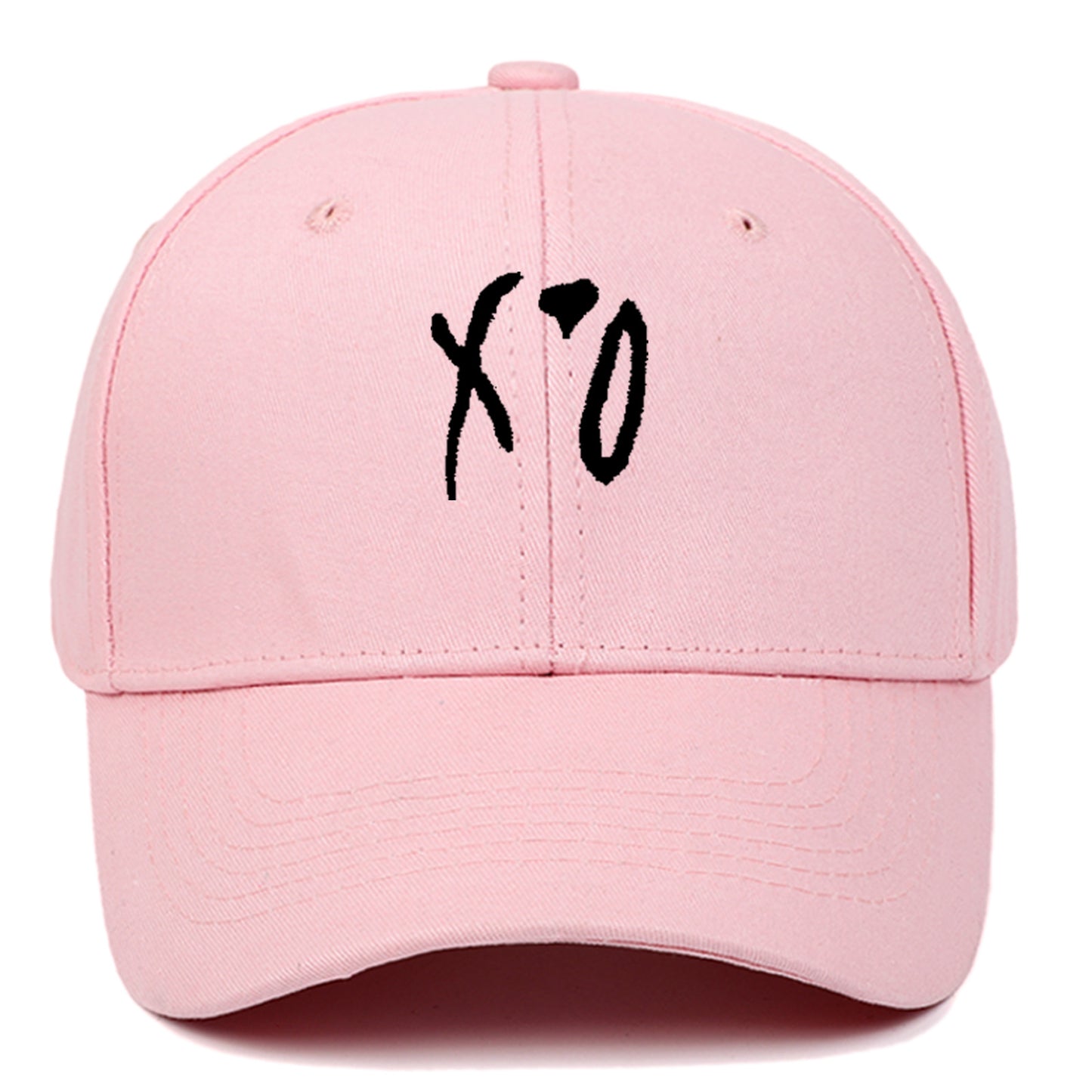 Beaira New Love Hat XO Embroidered Baseball Hat Pure Cotton Hard Top Sunshade Hat Outdoor Leisure Hat